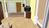 3D гостиная, вид на коридор - щелкните для увеличения